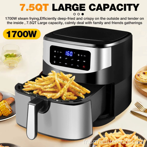 Friteuses à air de grande capacité sans huile 7,5 L